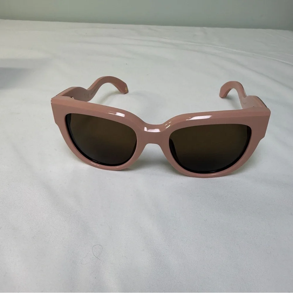 ROBERTO‎ CAVALLI SRC054 Sunglasses Pink Frame Brown Lenses Gold Serpent NIB